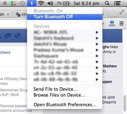 Turn Off Bluetooth - Mac