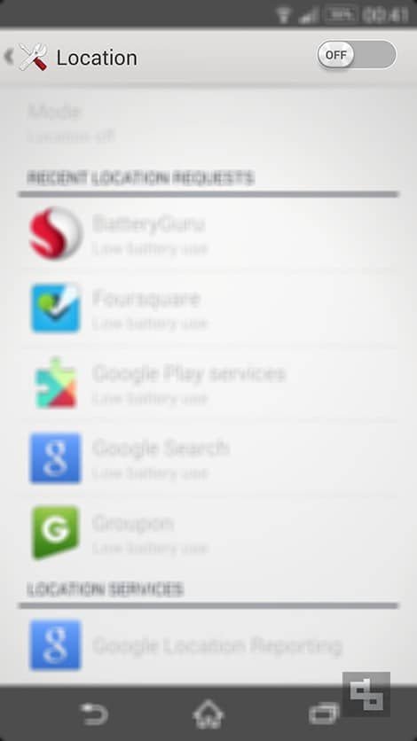 Turn Location Off Android