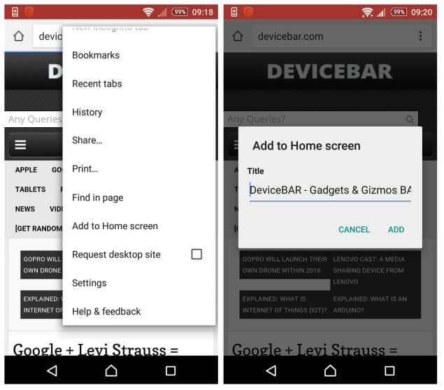Add Website Links To Your Android Home Screen