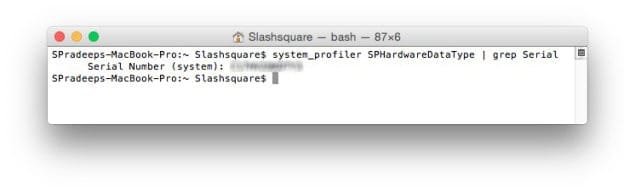 How To Find Serial Number On Macbook Using Terminal