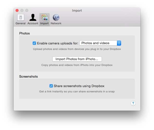 Share Screenshots Using Dropbox Instantly