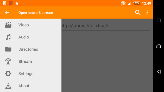 VLC Network Stream Android