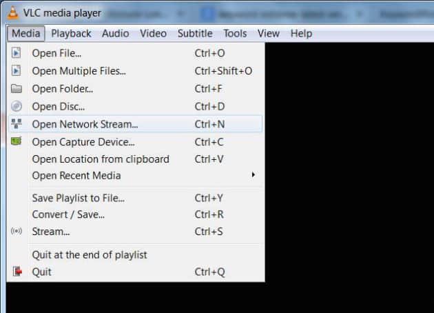 VLC Network Stream Windows